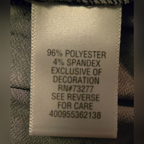 Simply Vera Vera Wang Black and Gray Cowl Neck Knee Length Dress, XS - Picture 7 of 9